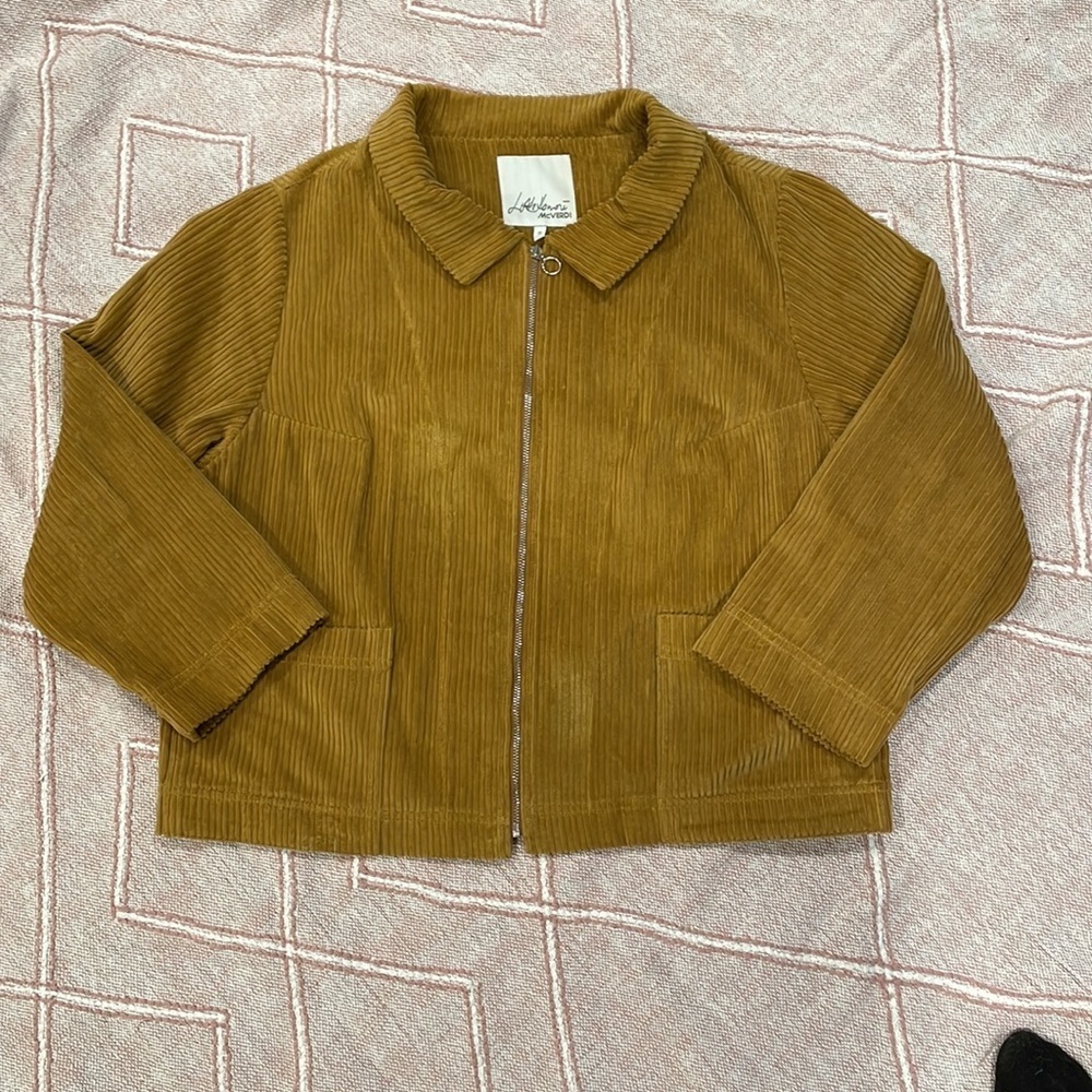 Vintage Corduroy Retro Charm 70’s Journalist Style Full Zip Jacket Women’s S